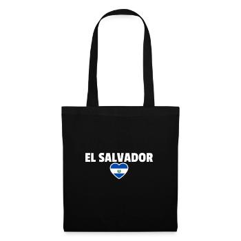 El Salvador Drapeau salvadorien - Sac en tissu - noir - Devant