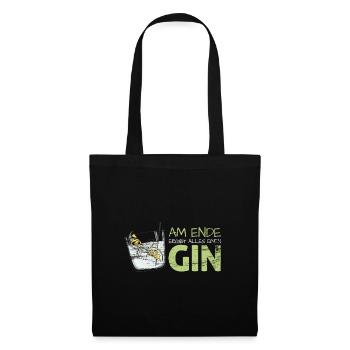 Gin Tonic - Stoffbeutel - Schwarz - Vorne
