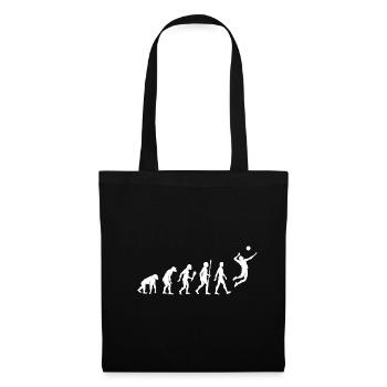 Joueur de volley-ball de volley-ball - Sac en tissu - noir - Devant
