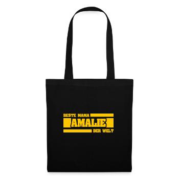 Mama Amalie - Stoffbeutel - Schwarz - Vorne