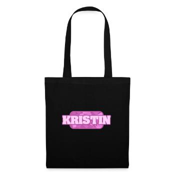 Kristin als Gesundheit - Stoffbeutel - Schwarz - Vorne
