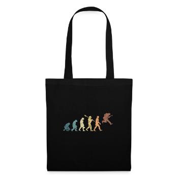 Human Evolution Guitar Band Retro Vintage - Sac en tissu - noir - Devant