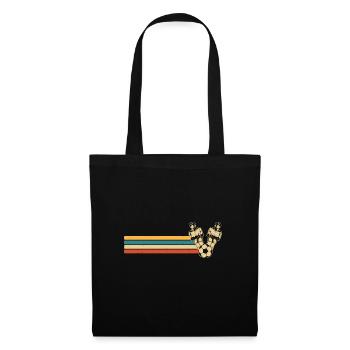 Retro Table Soccer Vintage Player Foosball - Tote Bag - black - Front