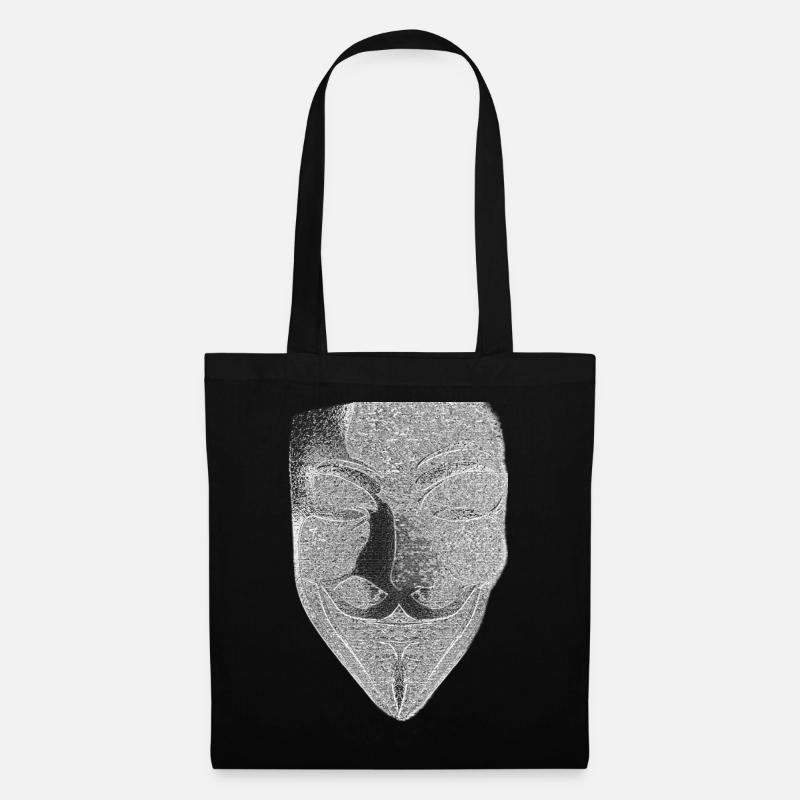 Anonyme v comme masque de vendetta - Sac en tissu - noir