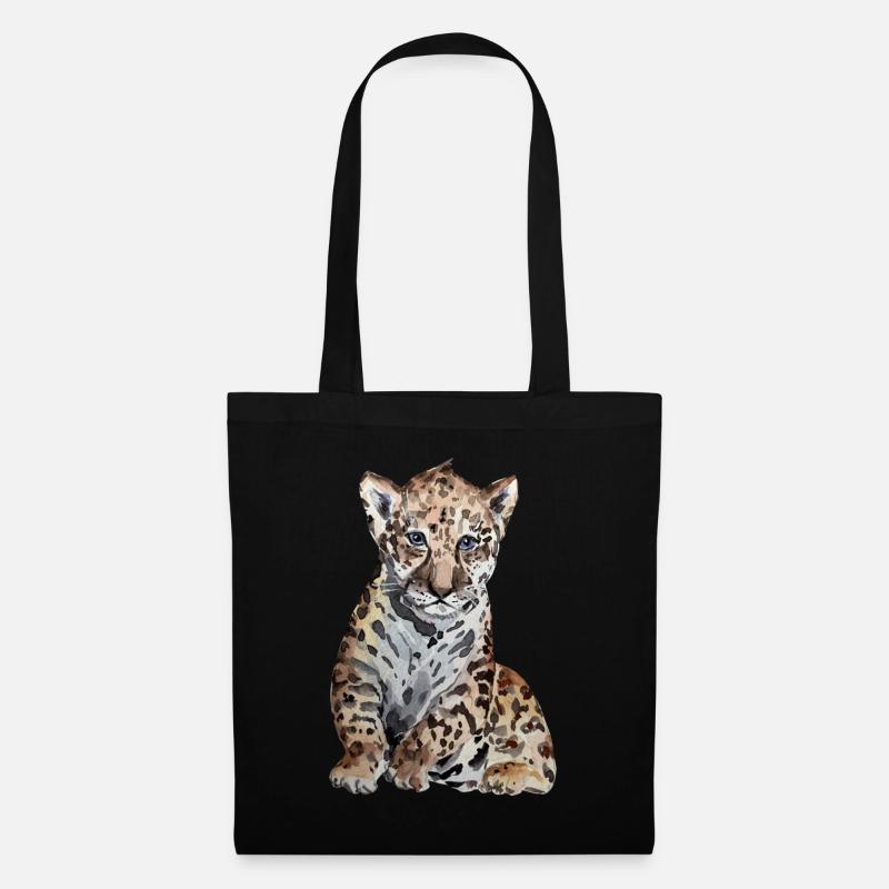 Jaguar Baby - Stoffbeutel - Schwarz