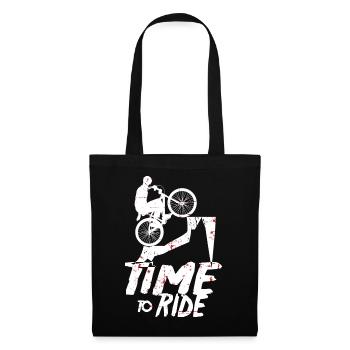 Vététistes - Sac en tissu - noir - Devant