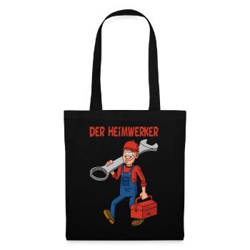der Heimwerker - Stoffbeutel - Schwarz - Vorne
