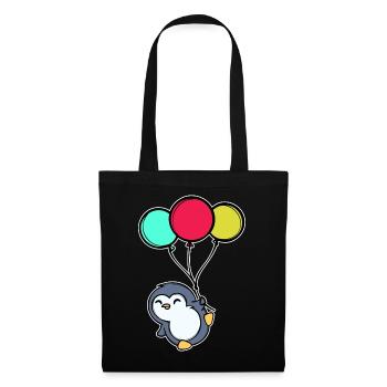Ballon Cool Animal Sweet Penguin Bird - Sac en tissu - noir - Devant