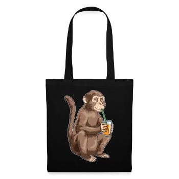 Affe Saft - Stoffbeutel - Schwarz - Vorne