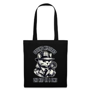 Résoudre des mystères, une sieste à la fois ! - Sac en tissu - noir - Devant