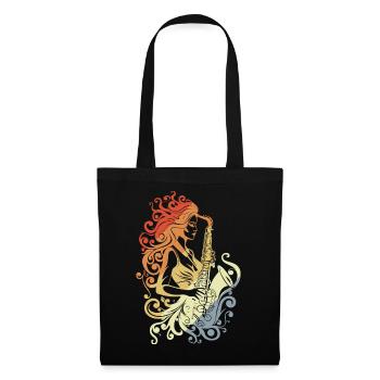 Vintage Saxophone Player - Tote Bag - black - Front