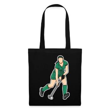 Hockey Femme - Sac en tissu - noir - Devant