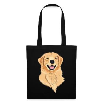 Dog Golden Retriever - Tote Bag - black - Front