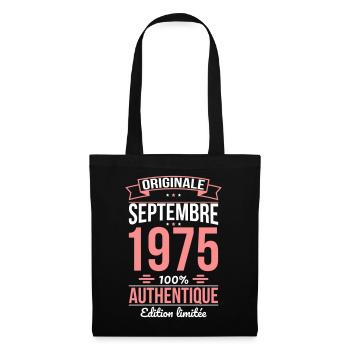 50. Jahrestag - Original - September 1975 - Stoffbeutel - Schwarz - Vorne