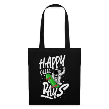 Skateboard Skate Skater - Sac en tissu - noir - Devant