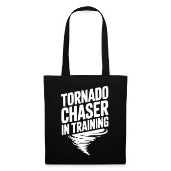 Chasseur de tornades en formation - Sac en tissu - noir - Devant