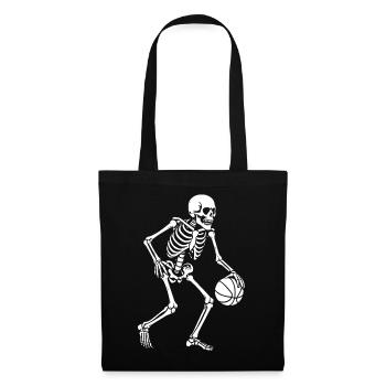 Skeleton Dribbler Basketball - Stoffbeutel - Schwarz - Vorne