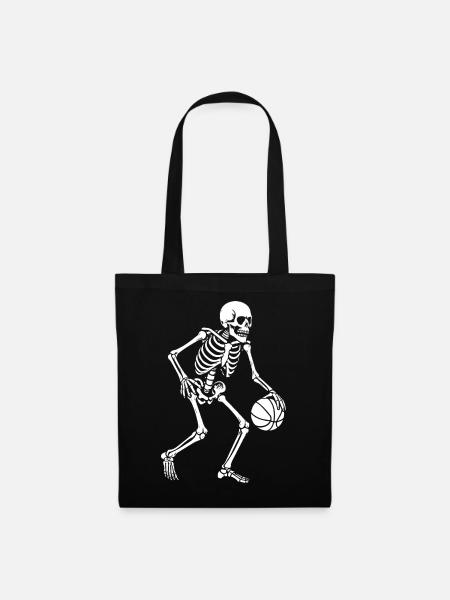 Skeleton Dribbler Basketball - Stoffbeutel - Schwarz