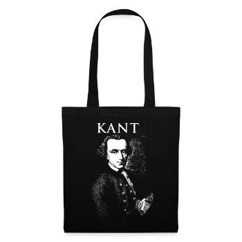 Kant Portrait in Bold Monochrome - Tote Bag - black - Front