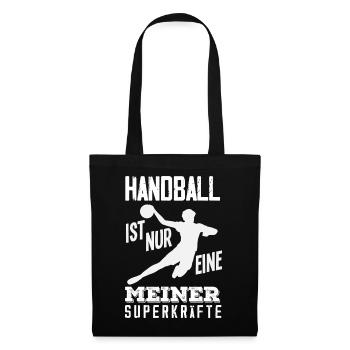 Handballspieler Handball Handballer Geschenke - Stoffbeutel - Schwarz - Vorne