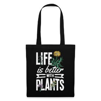 Cadeaux pour les jardins et les amoureux des plantes - Sac en tissu - noir - Devant