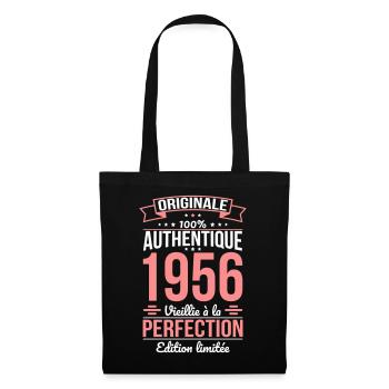 1956 – Aged to Perfection – Limited Edition - Tote Bag - black - Front