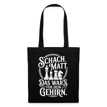 Échec et mat – Ton cerveau capitule - Sac en tissu - noir - Devant