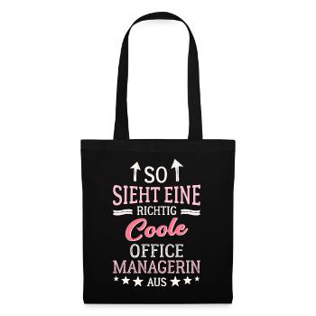 Cool Office Manager Team Leadership Office - Sac en tissu - noir - Devant