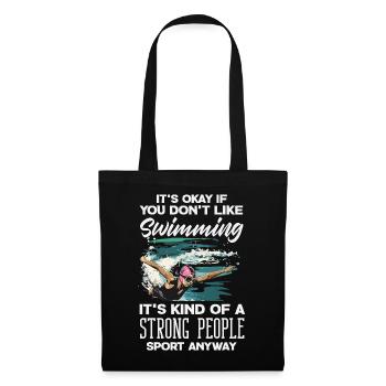 Funny Swimmers Sayings & Swimming Club Design - Tote Bag - black - Front