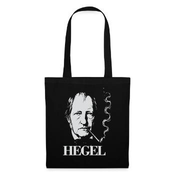 Hegel-Porträt - Stoffbeutel - Schwarz - Vorne