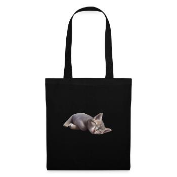 Sleeping cat - Tote Bag - black - Front