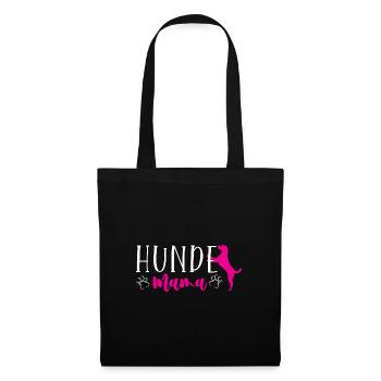 Hunde-Mama - Stoffbeutel - Schwarz - Vorne