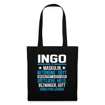 INGO - Titan - Stoffbeutel - Schwarz - Vorne