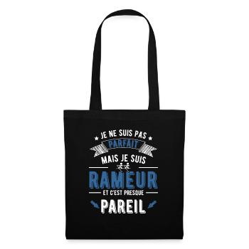 Rameur parfait cadeau - Sac en tissu - noir - Devant