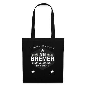 Die Stadt Bremen Bremer - Stoffbeutel - Schwarz - Vorne