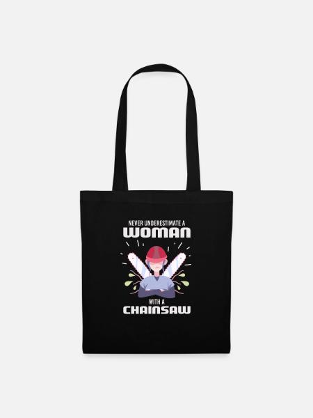 Chainsaw for Lumberjack & Arborist - Tote Bag - black