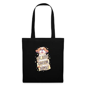 Dog Groomer Dogstyler Groomer Dog Grooming - Tote Bag - black - Front