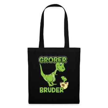 Dino Großer Bruder By the Manzanitas - Stoffbeutel - Schwarz - Vorne