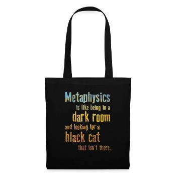 Metaphysik Phrasen Philosophie - Stoffbeutel - Schwarz - Vorne