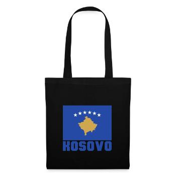 Kosovo - Sac en tissu - noir - Devant