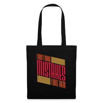 Date Mistakes Quote Logo - Tote Bag - black - Front