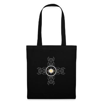 Processeur CPU informatique - Sac en tissu - noir - Devant