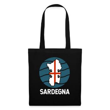 Drapeau de la Sardaigne - Sac en tissu - noir - Devant