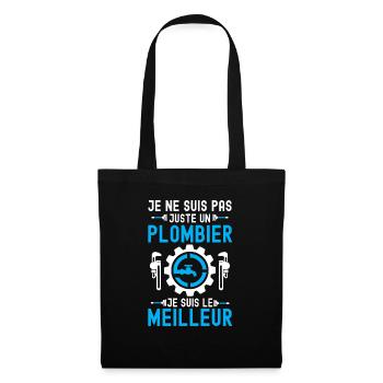 Meilleur plombier 1 - Sac en tissu - noir - Devant
