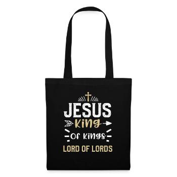 Jesus King Of Kings Lord Of Lords - Tote Bag - black - Front