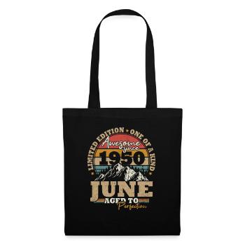 Juin 1950 Vintage Cadeau D’anniversaire 73 ans - Sac en tissu - noir - Devant