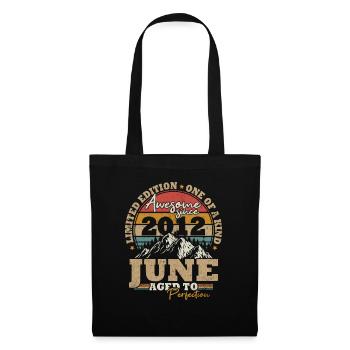 Juin 2012 Vintage Cadeau D’anniversaire 11 ans - Sac en tissu - noir - Devant