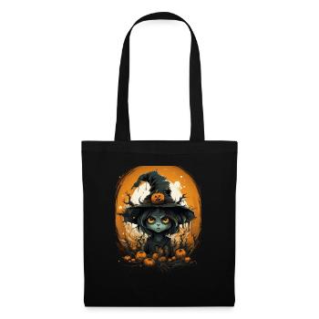 Halloween Witch I Cartoon Style I Witch - Tote Bag - black - Front