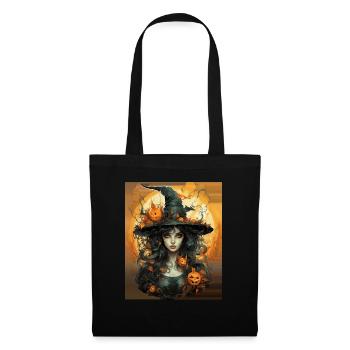 Halloween Witch I Cartoon Style I Witch - Tote Bag - black - Front