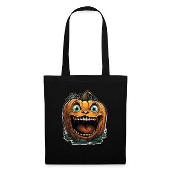 Scary Pumpkin Face I Spooky Halloween - Stoffbeutel - Schwarz - Vorne